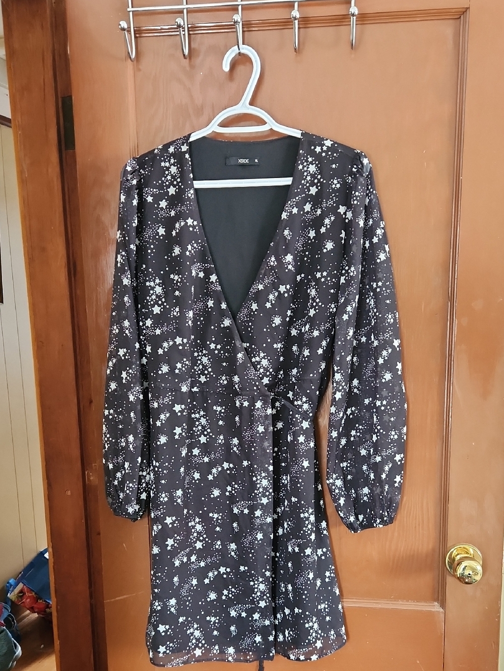 Beautiful Starry Wrap Dress